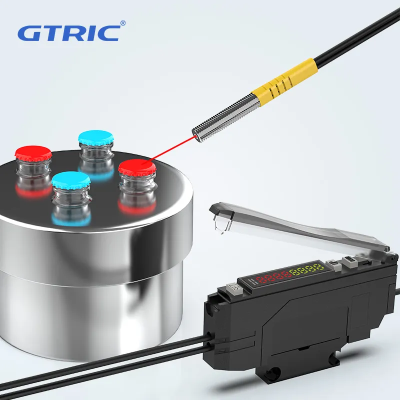 Single Output Color Fiber Optical Amplifier Sensor-3